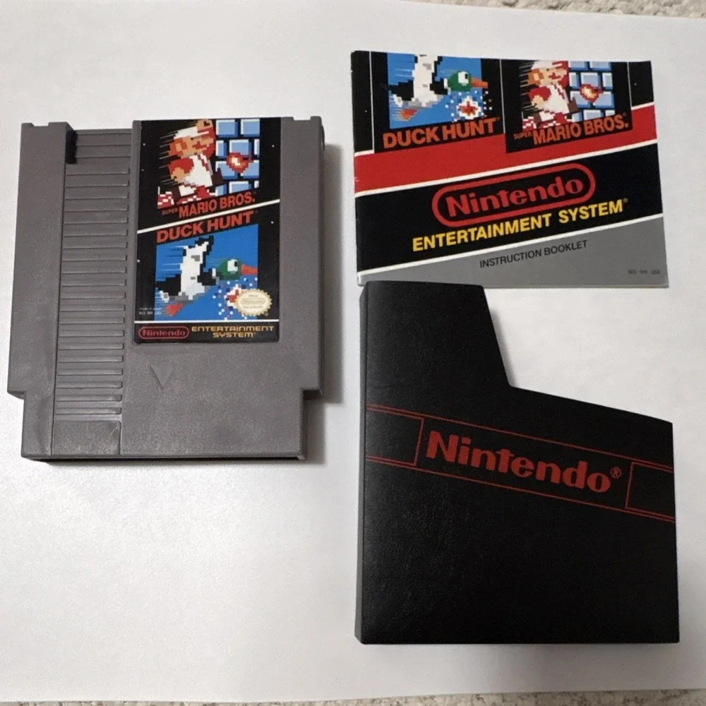 Nintendo Super Mario Bros. / Duck Hunt NES Cartridge Manual NTSC 1985